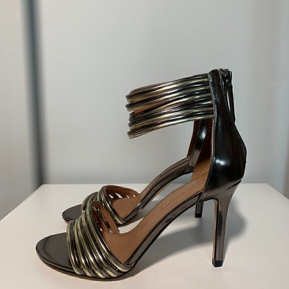 BCBGMaxAzria Shoes - BCBG Maxazria - Brand New - Valai Strappy Metallic Stiletto - Size 8